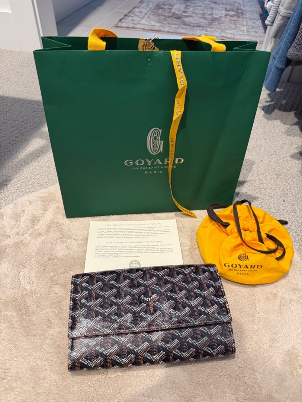 Goyard Varenne Continental Wallet